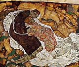 Egon Schiele Death and the Maiden painting